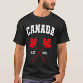 Canadian Maple Leaf Canada Est. 1867 T-shirt (Voorkant)