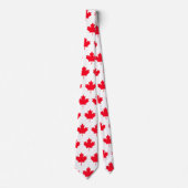 Canadian maple leaf. CANADA. Patriotic. Stropdas (Voorkant)