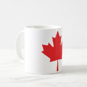 Canadian Maple Leaf Coffee Mok – Patriottische rod (Voorkant links)