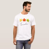 Canadian Maple Leaf Country Fall Maple Leaves Cana T-shirt (Voorkant volledig)