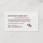 Canadian Maple Leaf Flag, Canada Visitekaartje (Achterkant)