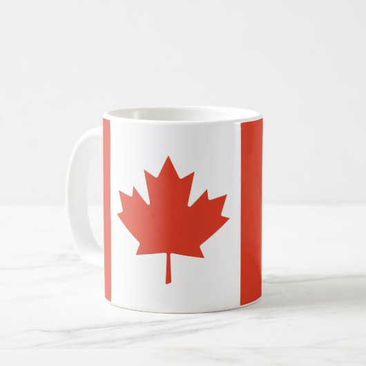 Canadian Maple Leaf Map Koffiemok (Voorkant links)