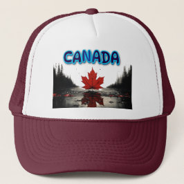 Canadian Maple Leaf Nature Landscape Trucker Pet