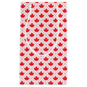 Canadian Maple Leaf Red en White Diamond Design Klein Cadeauzakje (Voorkant)