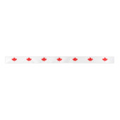 Canadian Maple Leaf Ribbon, Canada Satijnen Lint (Voorkant)