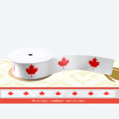 Canadian Maple Leaf Ribbon, Canada Satijnen Lint