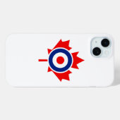 Canadian Maple Leaf Roundel Graphic Case-Mate iPhone Case (Achterkant (horizontaal))