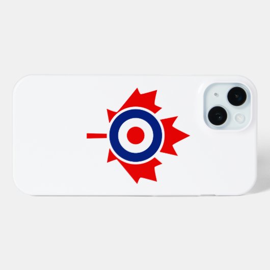 Canadian Maple Leaf Roundel Graphic Case-Mate iPhone Case (Achterkant (horizontaal))