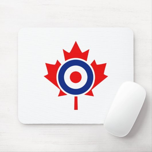 Canadian Maple Leaf Roundel Graphic Muismat (Met muis)