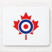 Canadian Maple Leaf Roundel Graphic Muismat (Voorkant)