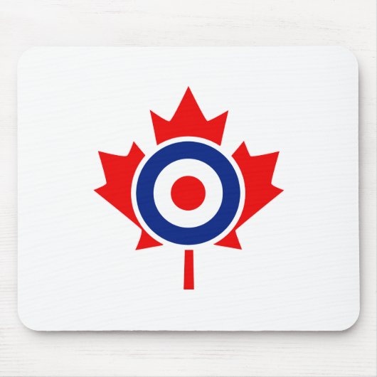 Canadian Maple Leaf Roundel Graphic Muismat (Voorkant)