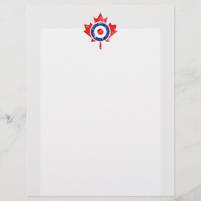 Canadian Maple Leaf Roundel Grunge Mod CANADA (Voorkant)