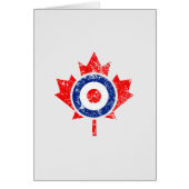 Canadian Maple Leaf Roundel Grunge Mod CANADA (Voorkant)