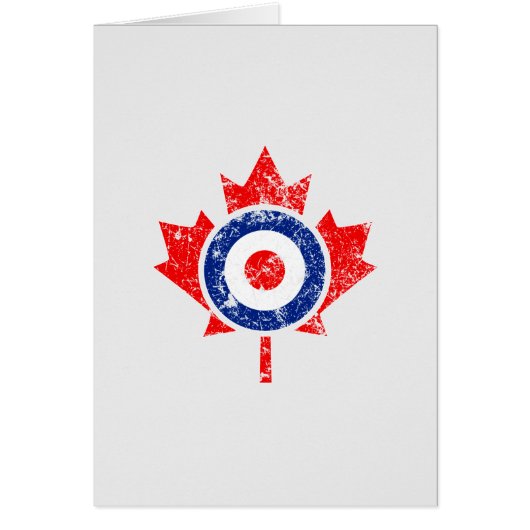 Canadian Maple Leaf Roundel Grunge Mod CANADA (Voorkant)