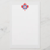 Canadian Maple Leaf Roundel Grunge Mod CANADA Briefpapier (Voorkant)