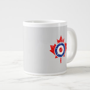 Canadian Maple Leaf Roundel Grunge Mod CANADA Grote Koffiekop