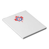 Canadian Maple Leaf Roundel Grunge Mod CANADA Notitieblok (Schuin)