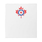 Canadian Maple Leaf Roundel Grunge Mod CANADA Notitieblok (Voorkant)