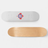 Canadian Maple Leaf Roundel Grunge Mod CANADA Persoonlijk Skateboard (Horizontaal)