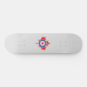 Canadian Maple Leaf Roundel Grunge Mod CANADA Persoonlijk Skateboard (Horizontaal)