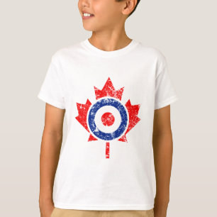 Canadian Maple Leaf Roundel Grunge Mod CANADA T-shirt