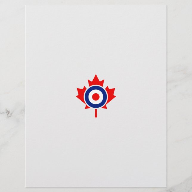 Canadian Maple Leaf Roundel Mod Badge (Voorkant)
