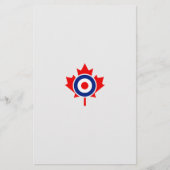 Canadian Maple Leaf Roundel Mod Badge Briefpapier (Voorkant)