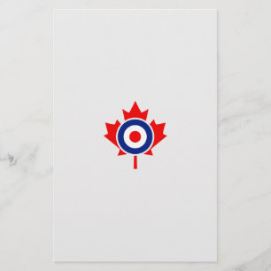Canadian Maple Leaf Roundel Mod Badge Briefpapier