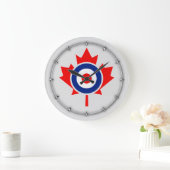 Canadian Maple Leaf Roundel Mod Badge Grote Klok (Huis)