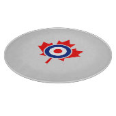 Canadian Maple Leaf Roundel Mod Badge Snijplank (Hoek)