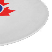 Canadian Maple Leaf Roundel Mod Badge Snijplank (Hoek)