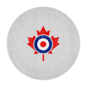 Canadian Maple Leaf Roundel Mod Badge Snijplank