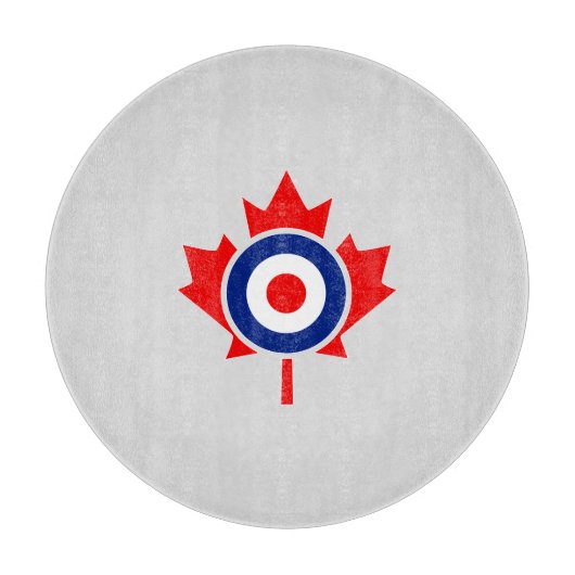 Canadian Maple Leaf Roundel Mod Badge Snijplank (Voorkant)
