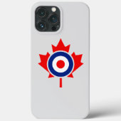 Canadian Maple Leaf Roundel Mod BLUE Case-Mate iPhone Case (Achterkant)