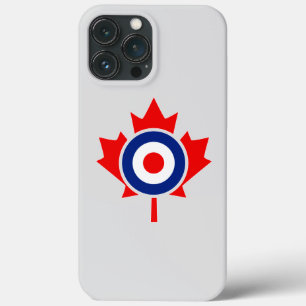 Canadian Maple Leaf Roundel Mod BLUE Case-Mate iPhone Case