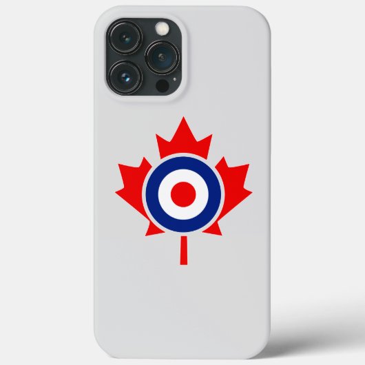 Canadian Maple Leaf Roundel Mod BLUE Case-Mate iPhone Case (Achterkant)