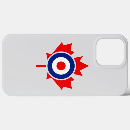Canadian Maple Leaf Roundel Mod BLUE Case-Mate iPhone Case (Achterkant (horizontaal))