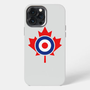 Canadian Maple Leaf Roundel Mod BLUE iPhone 13 Pro Max Hoesje