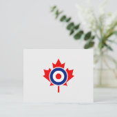 Canadian Maple Leaf Roundel Mod CANADA Briefkaart (Staand voorkant)
