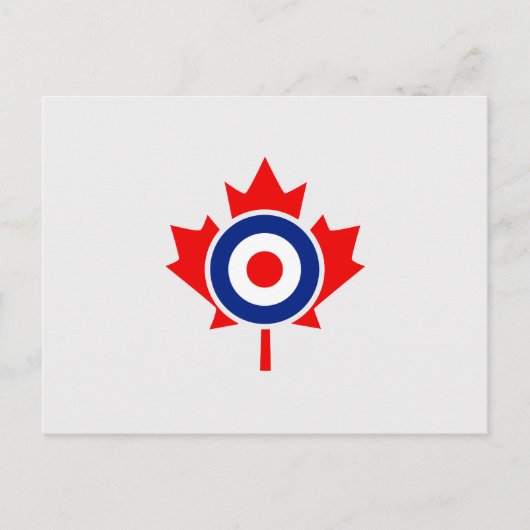 Canadian Maple Leaf Roundel Mod CANADA Briefkaart (Voorkant)