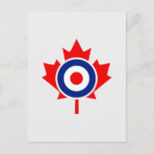 Canadian Maple Leaf Roundel Mod CANADA Briefkaart (Voorkant)