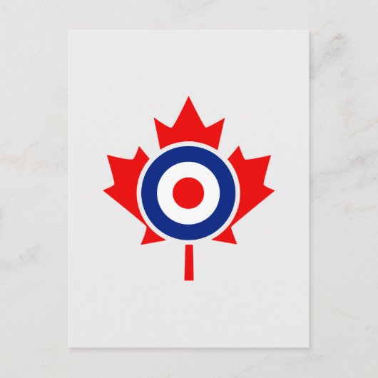 Canadian Maple Leaf Roundel Mod CANADA Briefkaart (Voorkant)