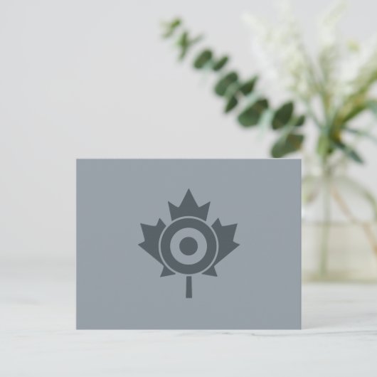 Canadian Maple Leaf Roundel Mod CANADA Briefkaart (Staand voorkant)