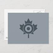 Canadian Maple Leaf Roundel Mod CANADA Briefkaart (Voorkant / Achterkant)