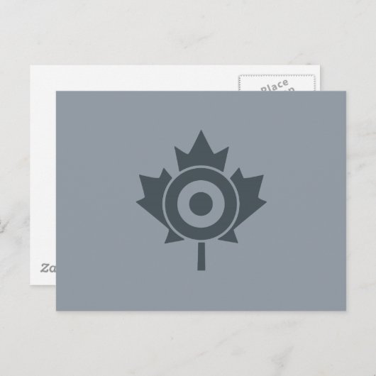 Canadian Maple Leaf Roundel Mod CANADA Briefkaart (Voorkant / Achterkant)