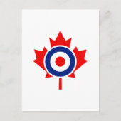 Canadian Maple Leaf Roundel Mod CANADA Briefkaart (Voorkant)