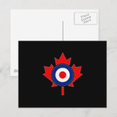 Canadian Maple Leaf Roundel Mod CANADA Briefkaart (Voorkant / Achterkant)