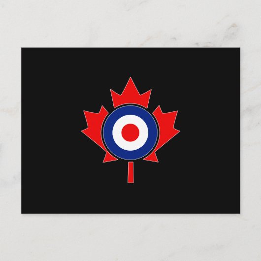 Canadian Maple Leaf Roundel Mod CANADA Briefkaart (Voorkant)
