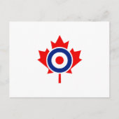 Canadian Maple Leaf Roundel Mod CANADA Briefkaart (Voorkant)