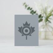 Canadian Maple Leaf Roundel Mod CANADA Briefkaart (Staand voorkant)